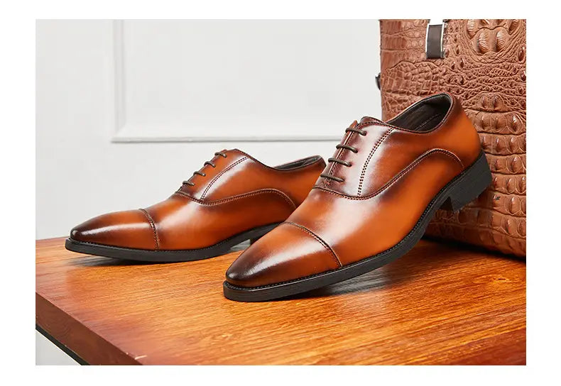 New Height Increasing Insole Business Formal Wear Soft Bottom Oxford Shoes