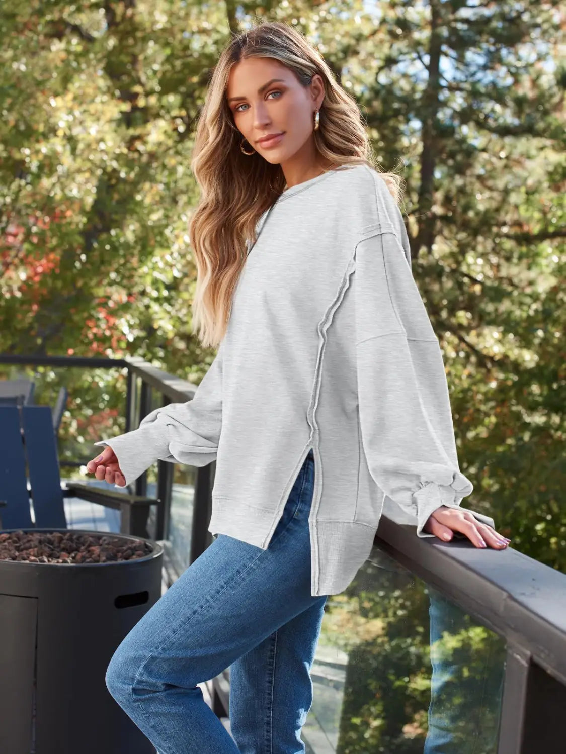 Women’s Hooded Fashion Round-neck Sweater