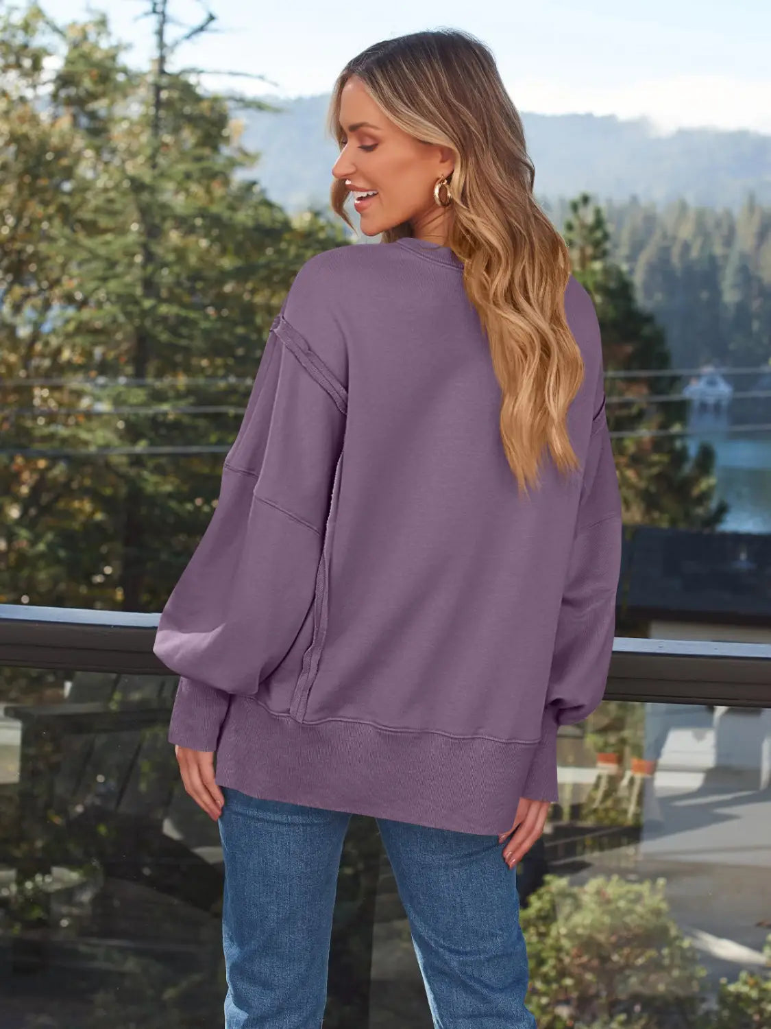Women’s Hooded Fashion Round-neck Sweater