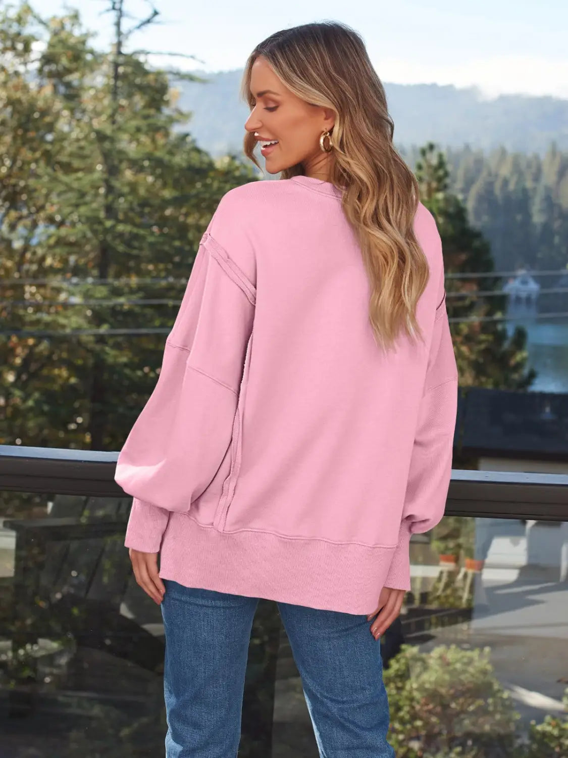 Women’s Hooded Fashion Round-neck Sweater