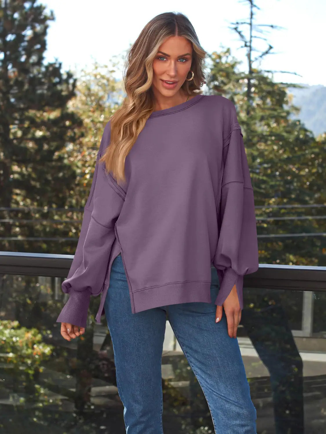 Women’s Hooded Fashion Round-neck Sweater