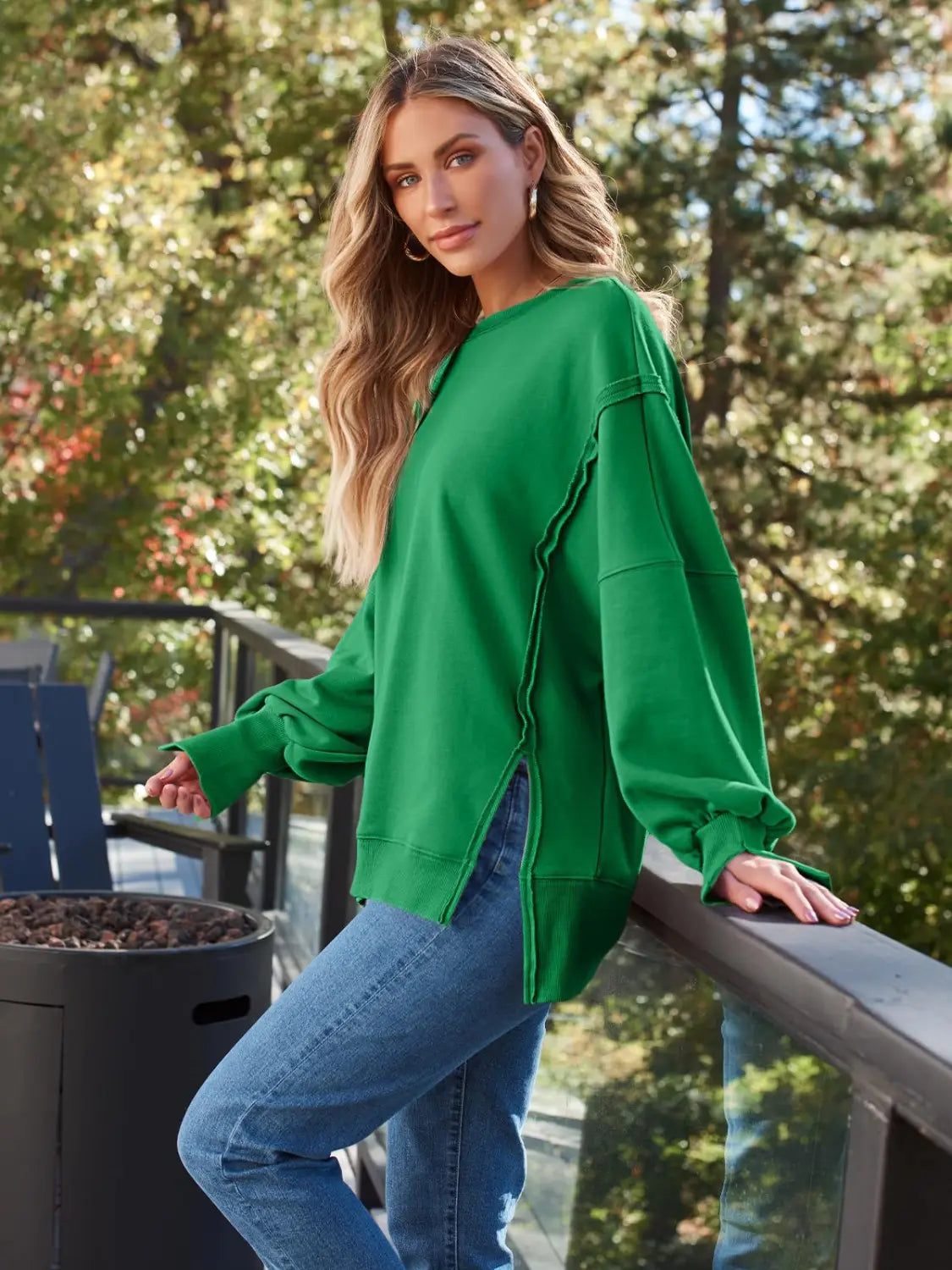 Women’s Hooded Fashion Round-neck Sweater