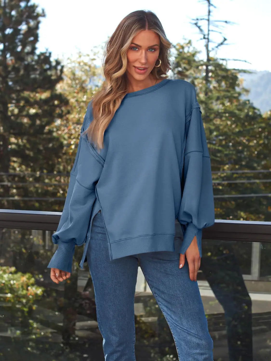 Women’s Hooded Fashion Round-neck Sweater