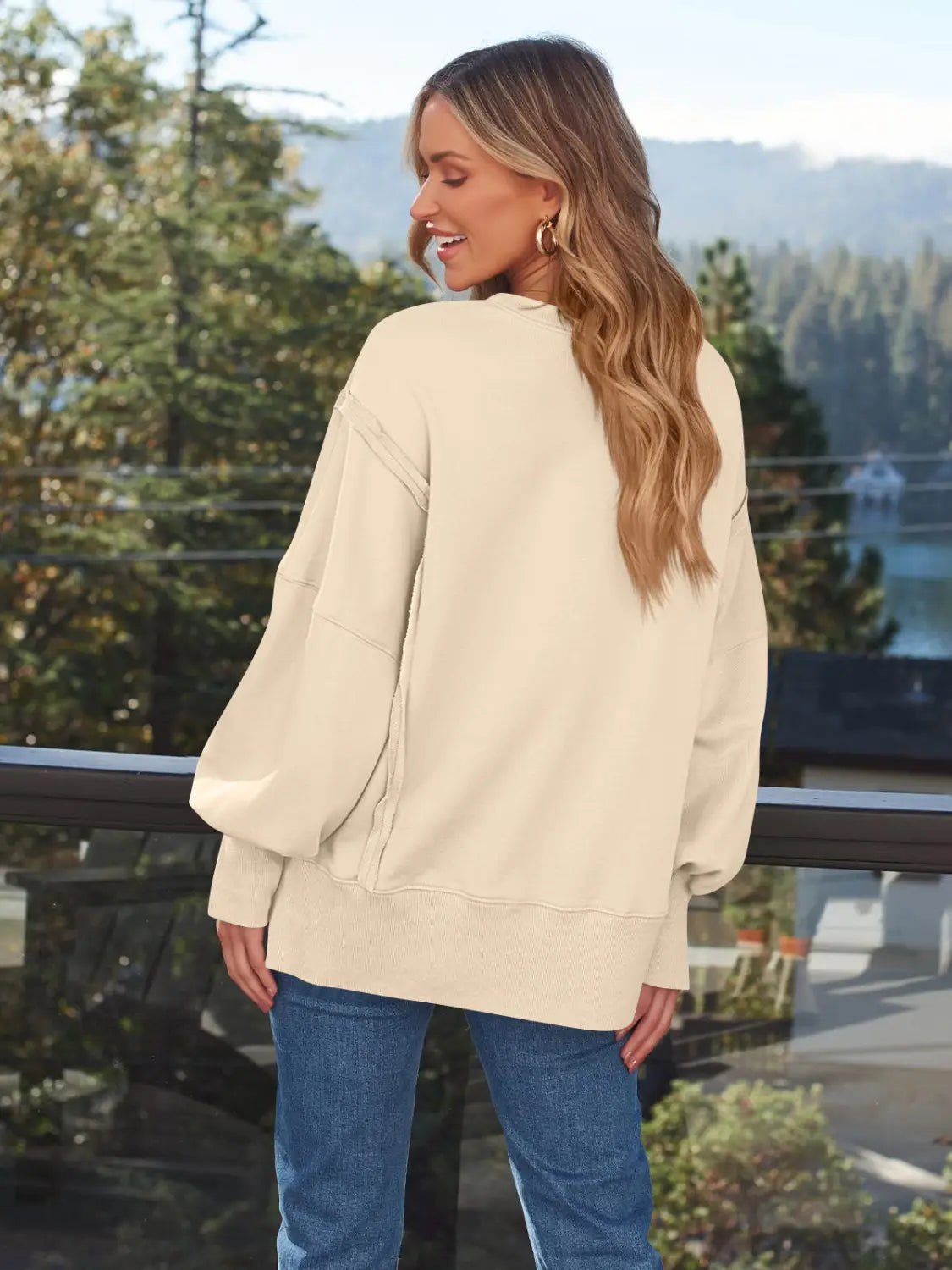 Women’s Hooded Fashion Round-neck Sweater