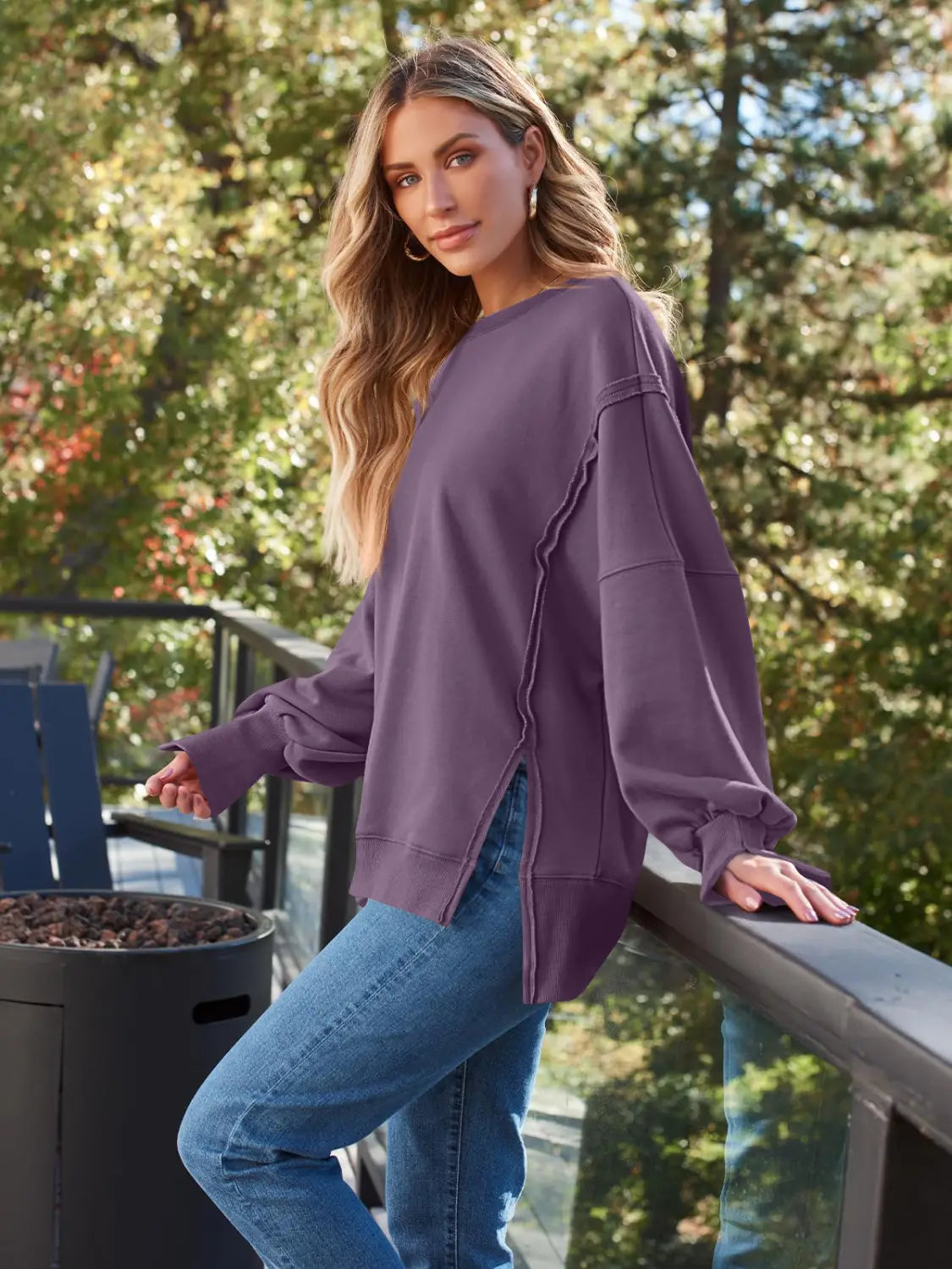 Women’s Hooded Fashion Round-neck Sweater
