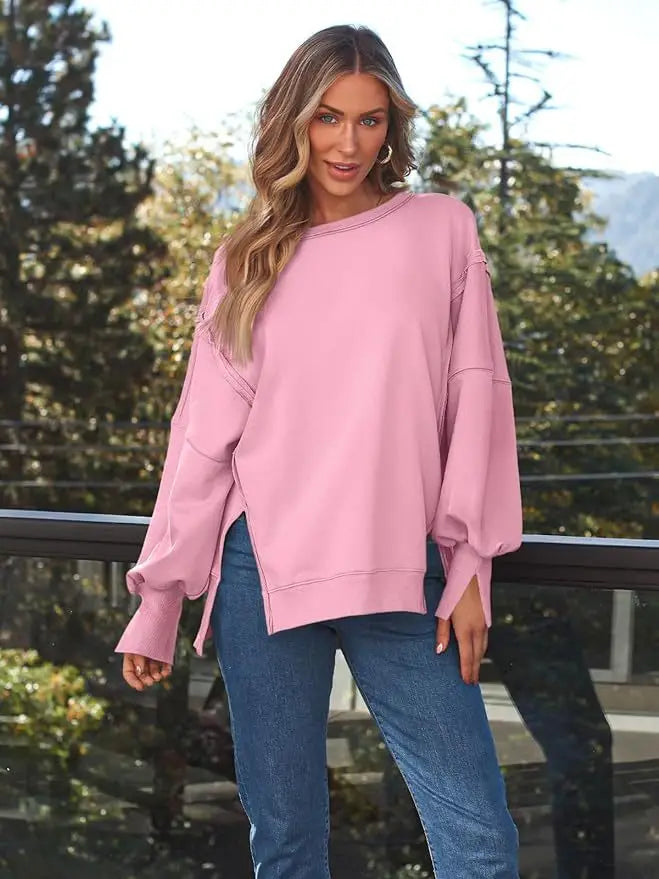 Women’s Hooded Fashion Round-neck Sweater