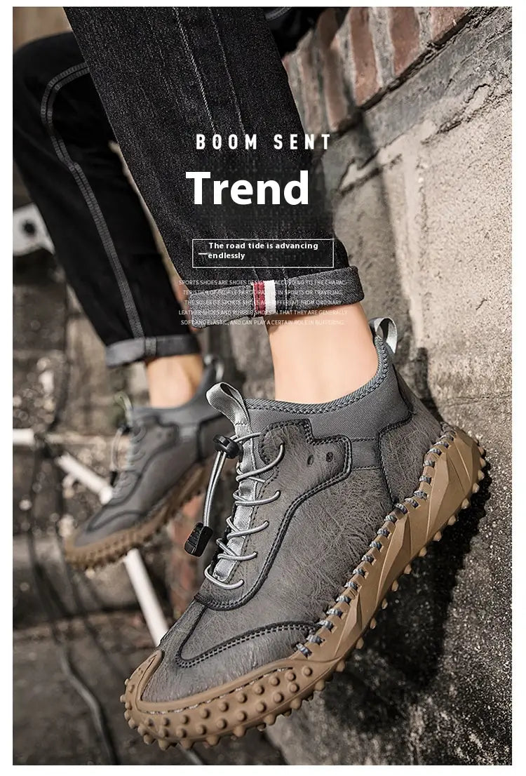 Stitching Autumn British Trend Men’s Shoes