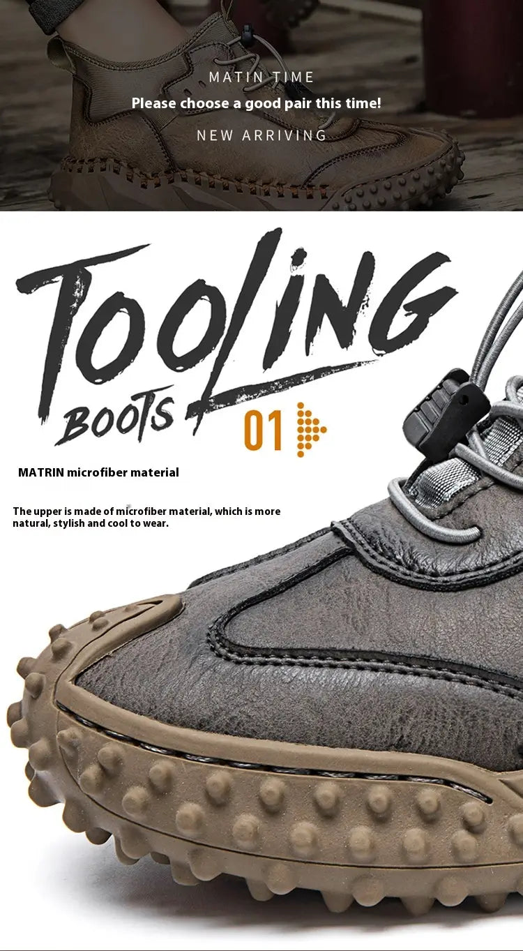 Stitching Autumn British Trend Men’s Shoes