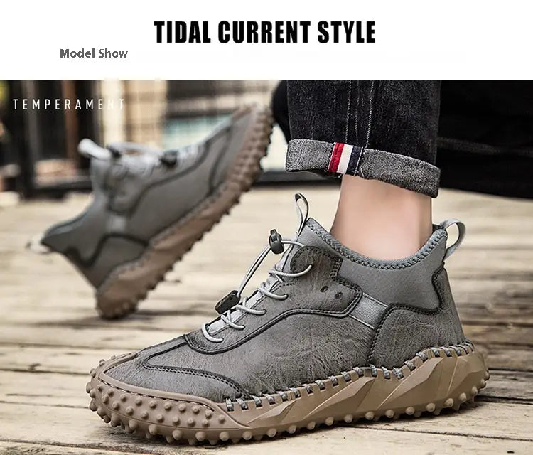Stitching Autumn British Trend Men’s Shoes