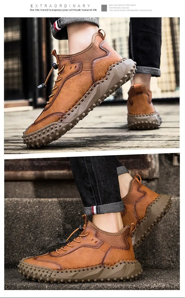 Stitching Autumn British Trend Men’s Shoes