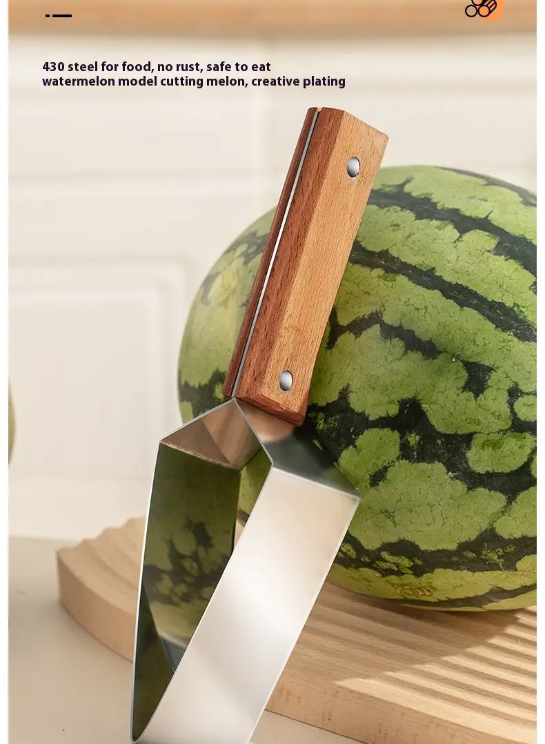 New Watermelon Splitter Watermelon Cutting Artifact 430 Stainless Steel Cutting Piece Splitter Household Melon Triangle