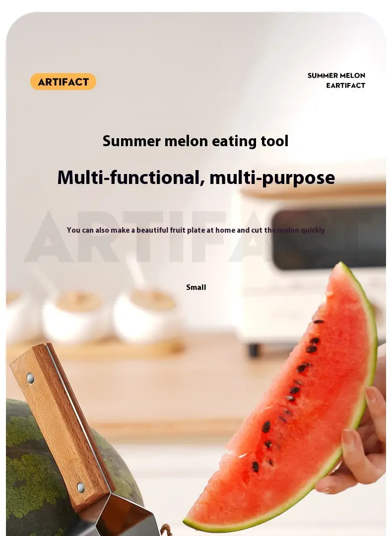 New Watermelon Splitter Watermelon Cutting Artifact 430 Stainless Steel Cutting Piece Splitter Household Melon Triangle