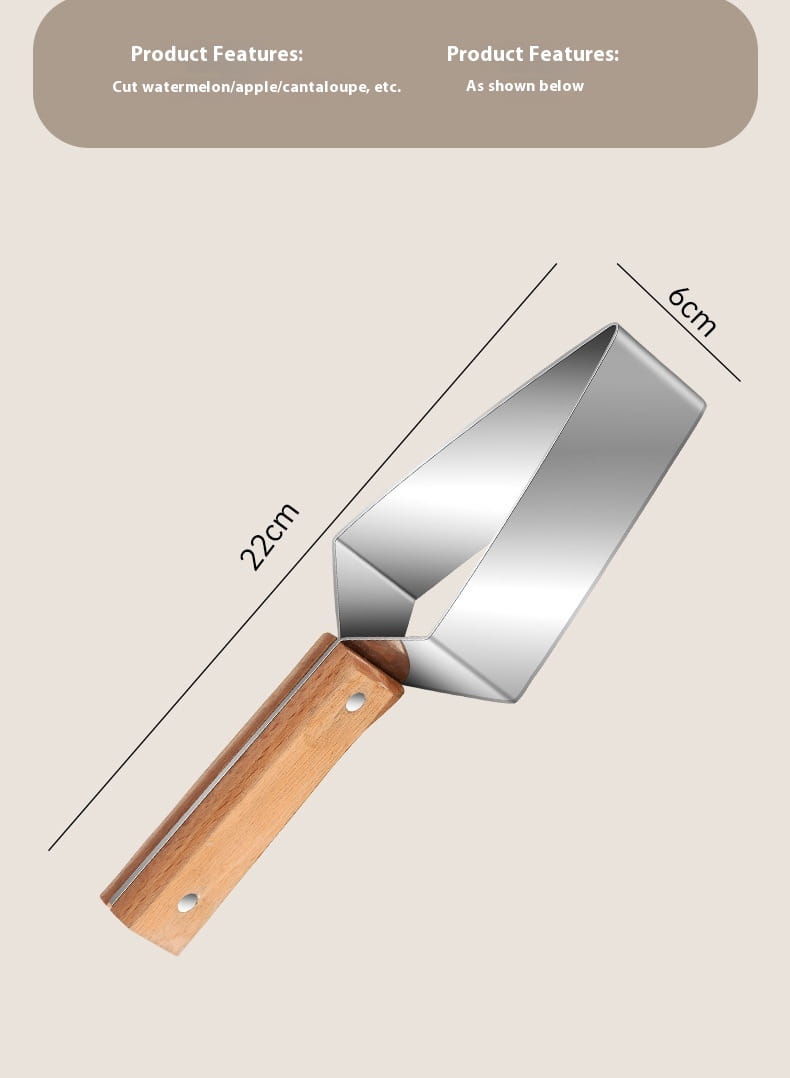 New Watermelon Splitter Watermelon Cutting Artifact 430 Stainless Steel Cutting Piece Splitter Household Melon Triangle