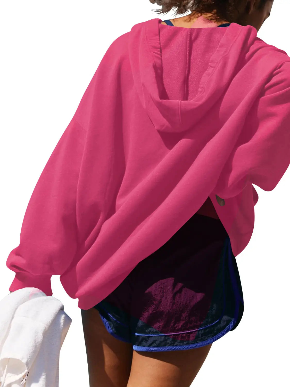 Women’s Oversized Casual Hooded Pocket Sweatshirt