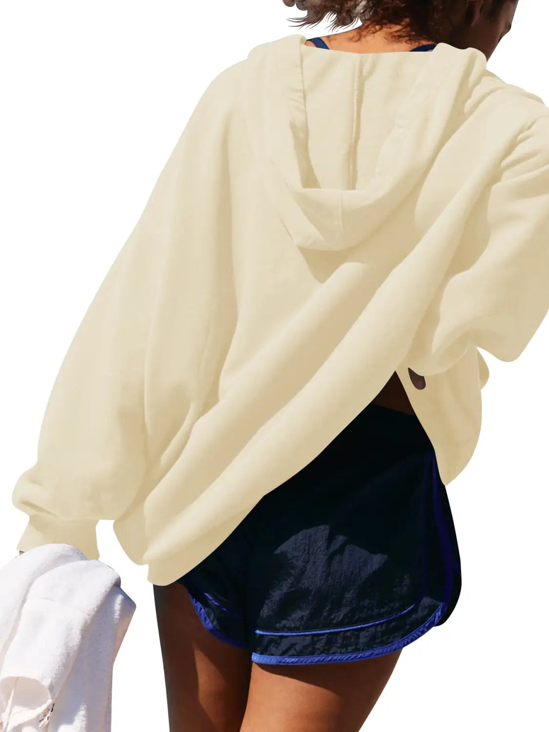 Women’s Oversized Casual Hooded Pocket Sweatshirt