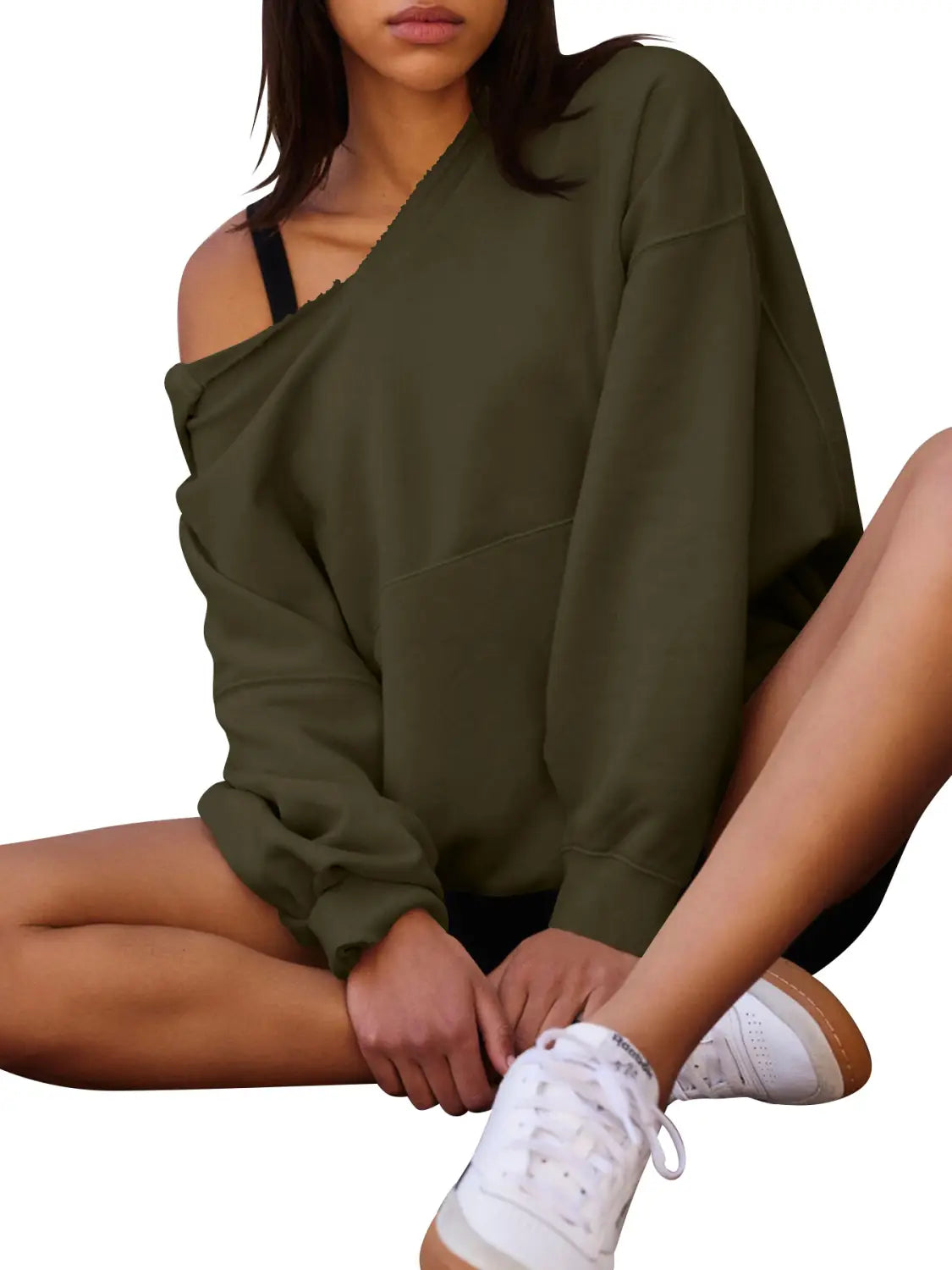 Women’s Oversized Casual Hooded Pocket Sweatshirt