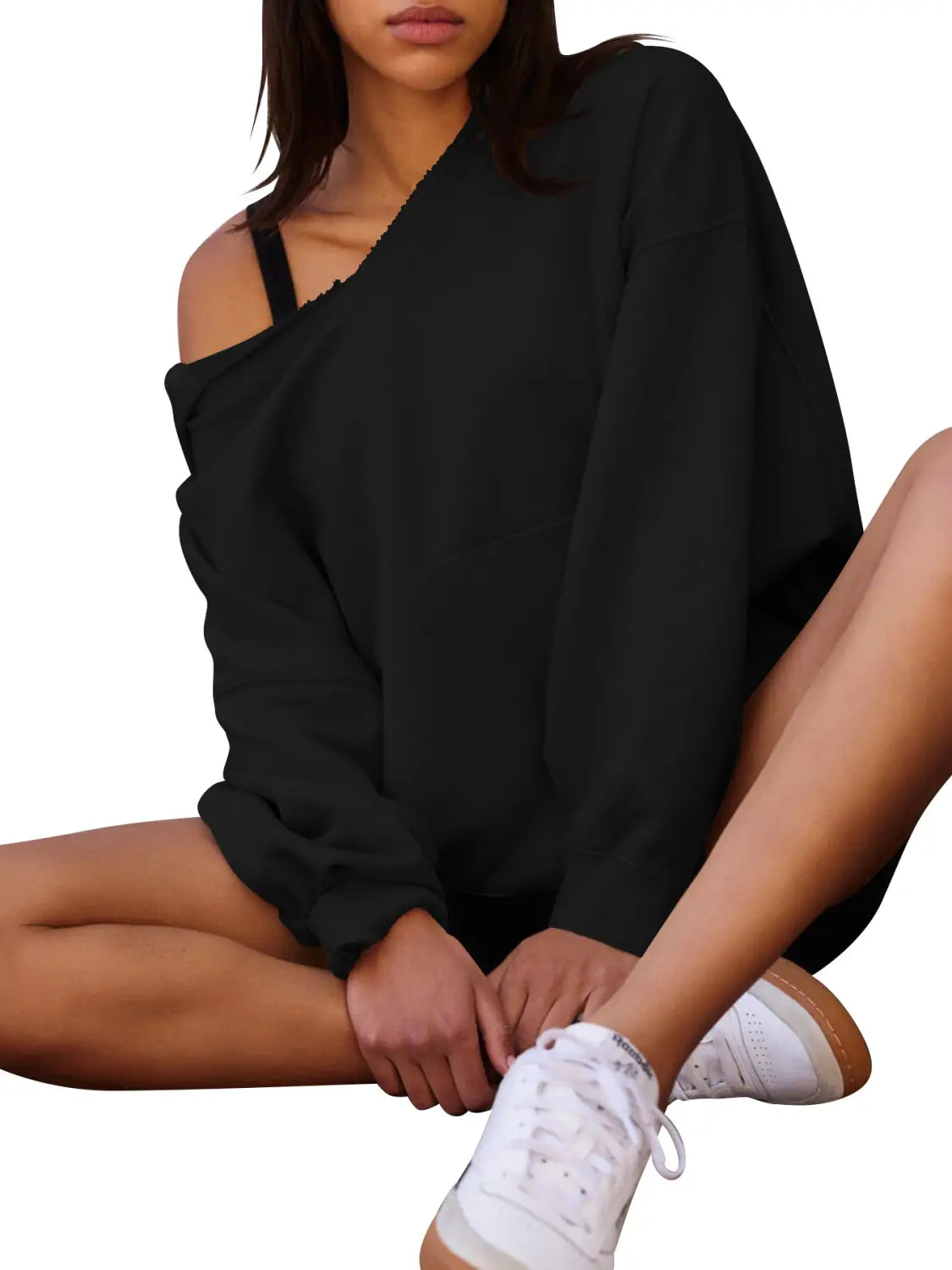 Women’s Oversized Casual Hooded Pocket Sweatshirt