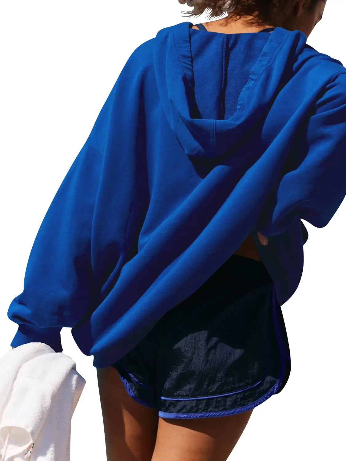 Women’s Oversized Casual Hooded Pocket Sweatshirt