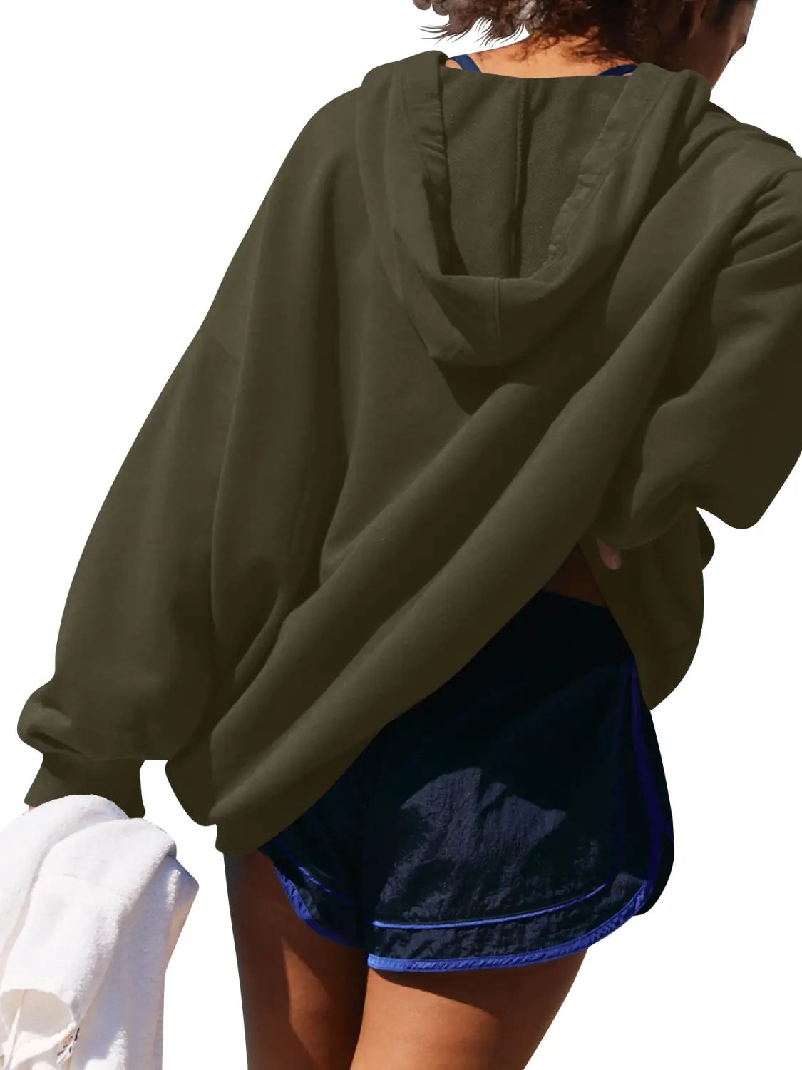 Women’s Oversized Casual Hooded Pocket Sweatshirt