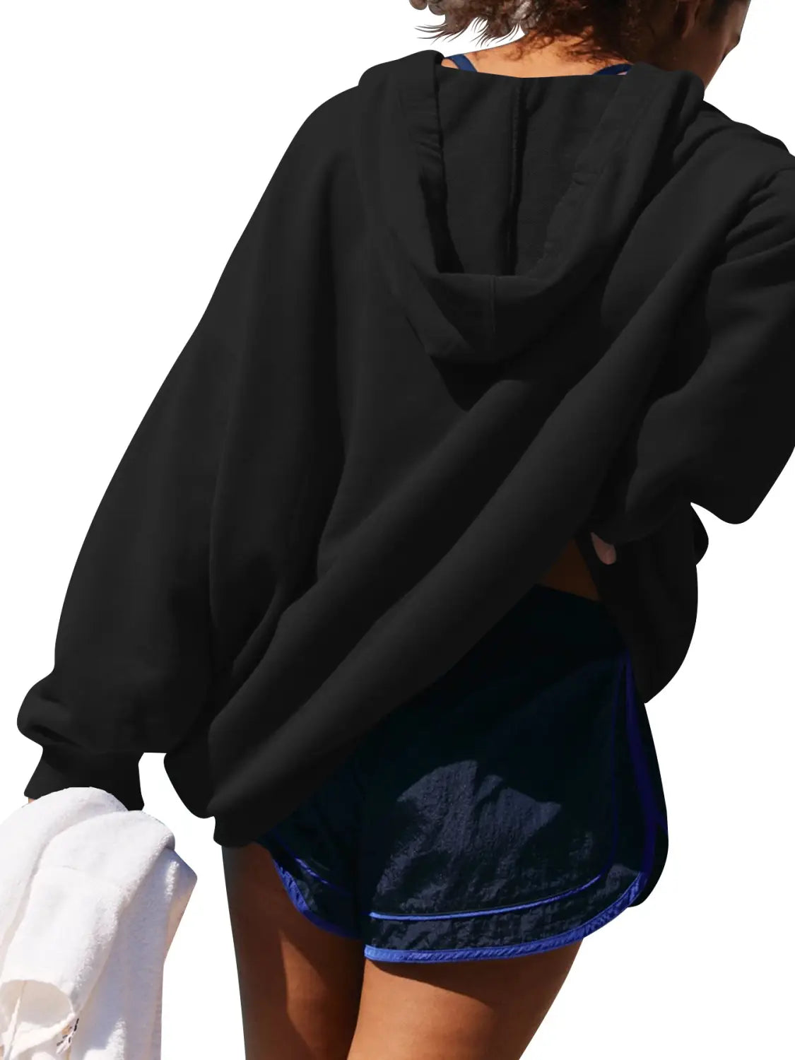 Women’s Oversized Casual Hooded Pocket Sweatshirt