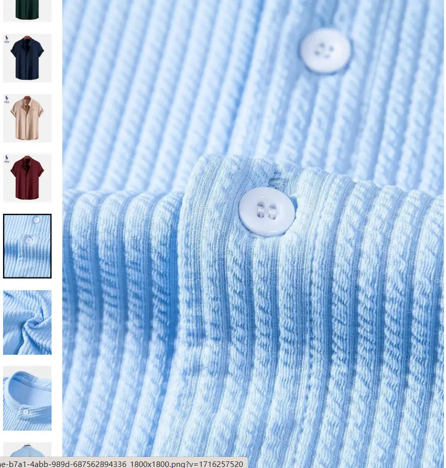 Short Sleeve Loose Shirt Top Summer Mens Clothing