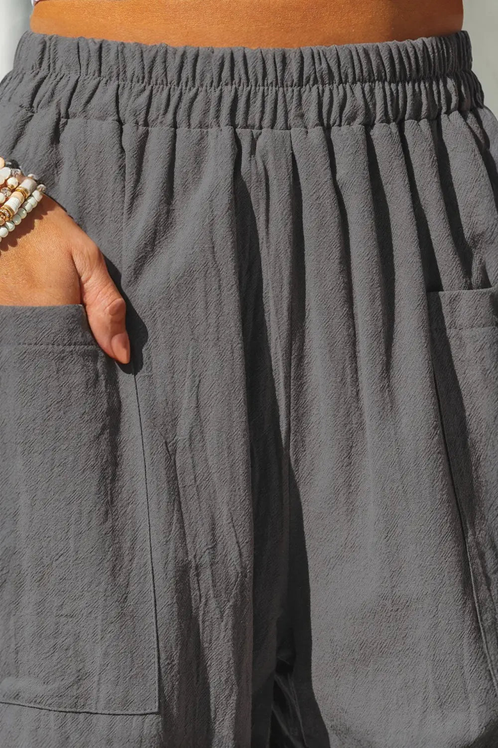 Women’s Cotton And Linen Casual Pants Vacation Style