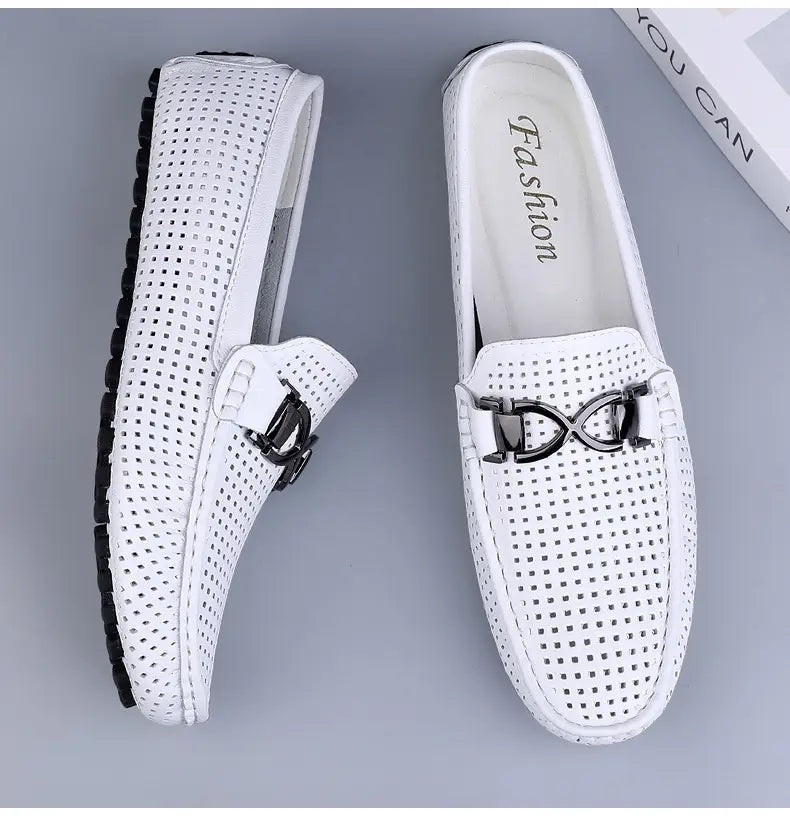 Breathable Thin Soft Bottom Soft Leather Men’s Sandals