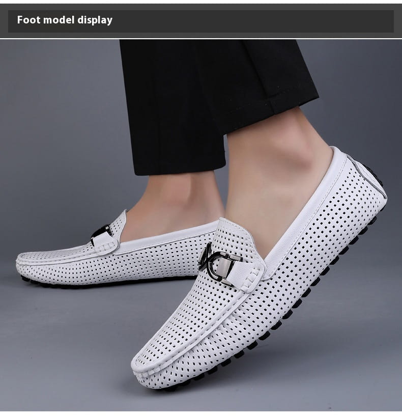 Breathable Thin Soft Bottom Soft Leather Men’s Sandals