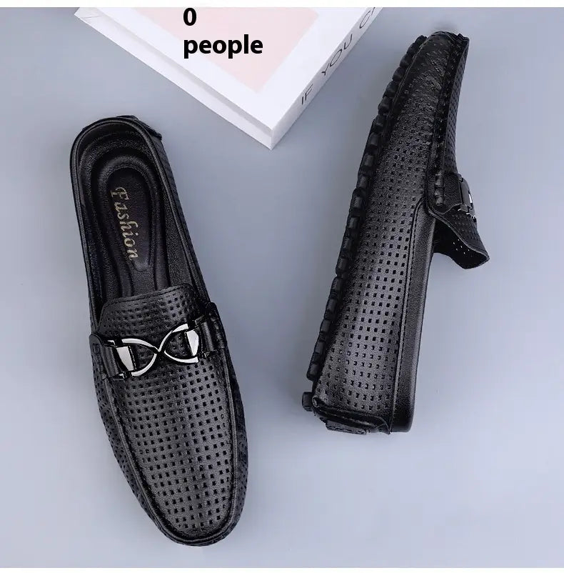 Breathable Thin Soft Bottom Soft Leather Men’s Sandals