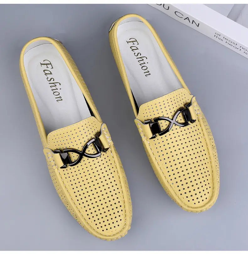 Breathable Thin Soft Bottom Soft Leather Men’s Sandals