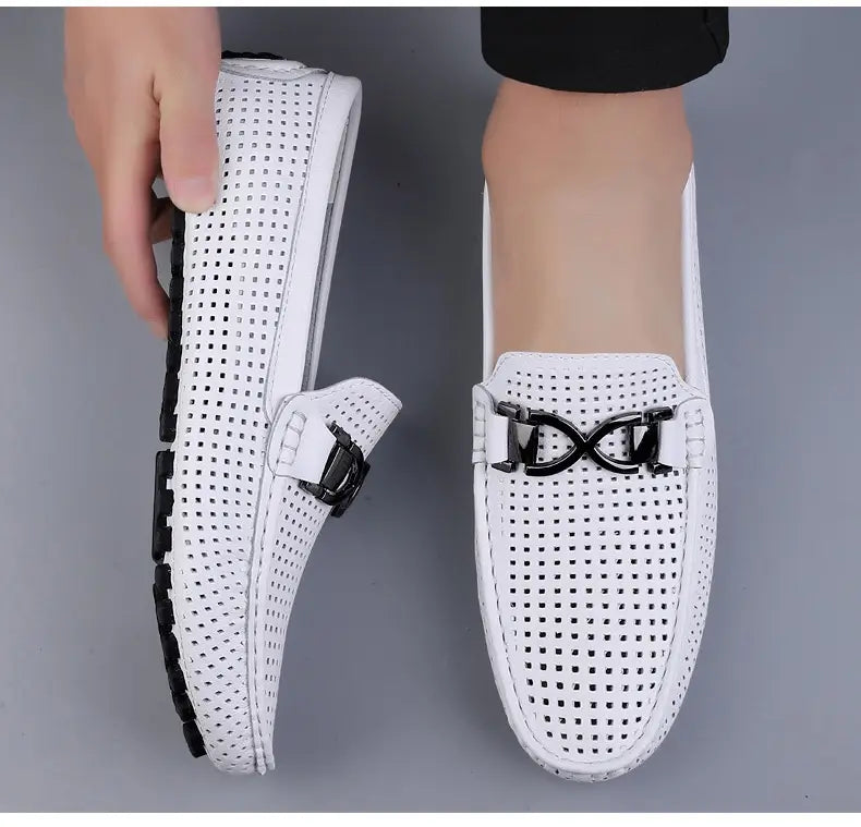 Breathable Thin Soft Bottom Soft Leather Men’s Sandals