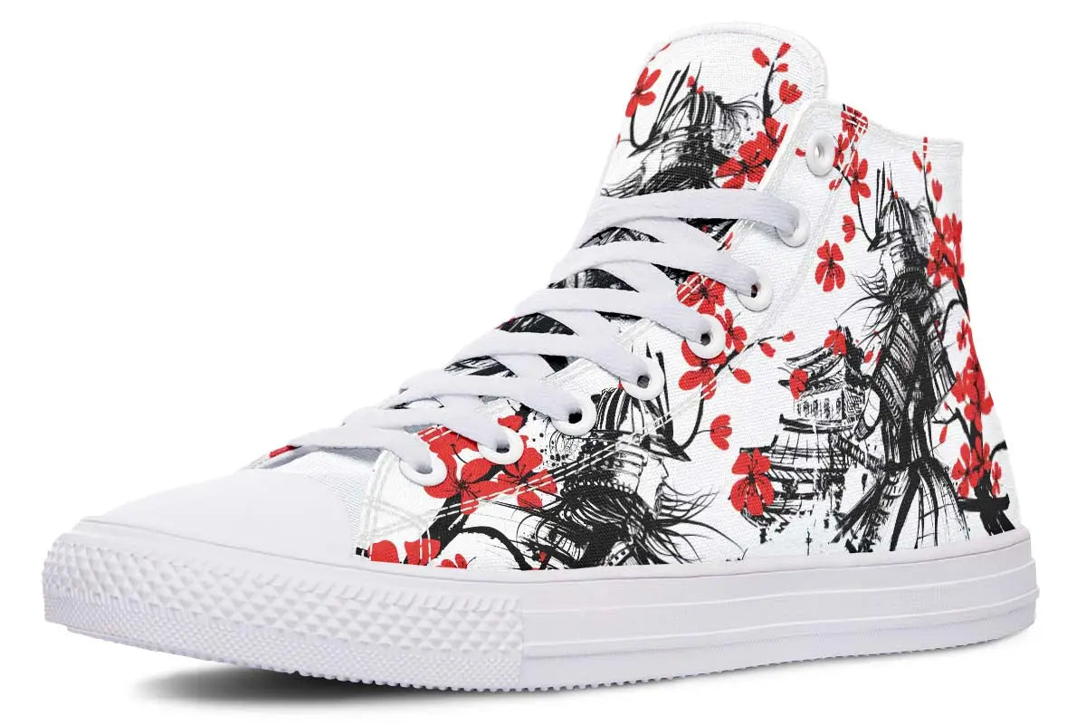 Printed Couple High-top Canvas Shoes