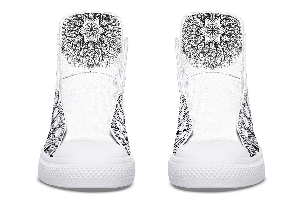 Printed Couple High-top Canvas Shoes