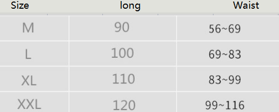 Clothing size chart for Men Women Belts Breathable Lumbar Corset Medical Back Brace.