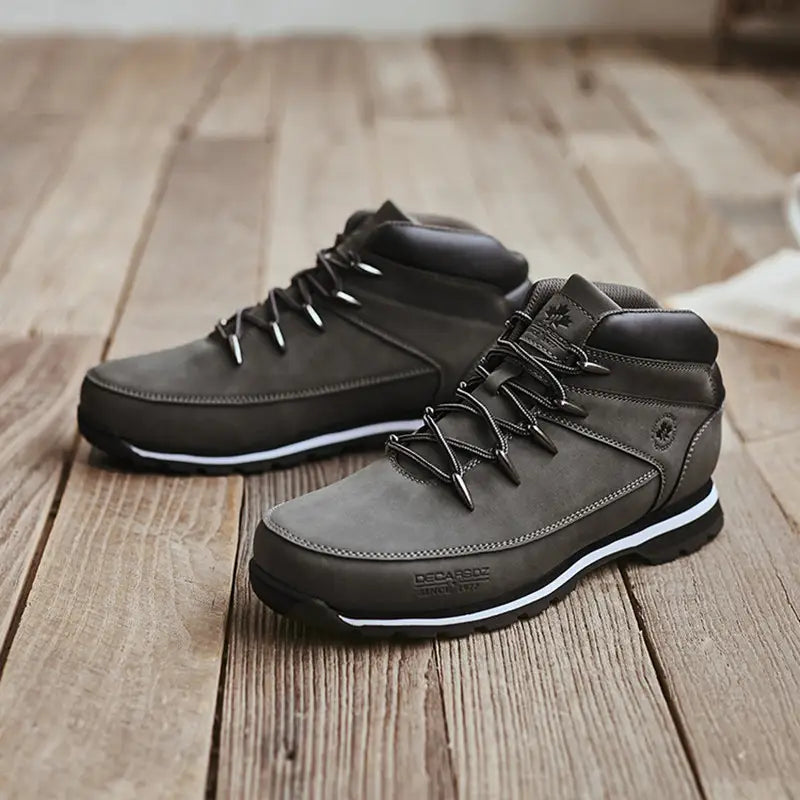 Trendy Outdoor Boots Hiking Shoes Men’s Cotton Boots