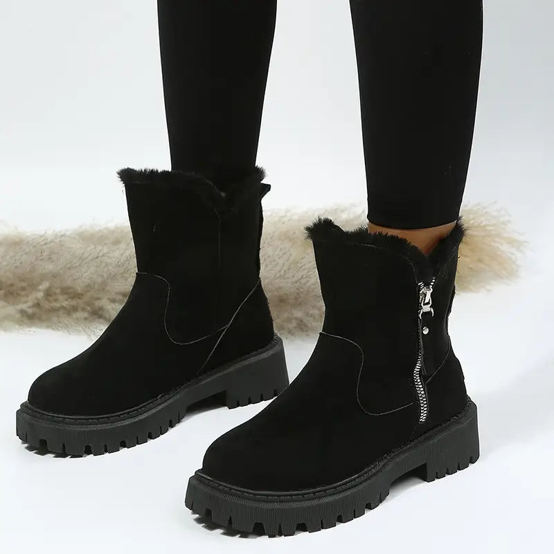 Thick Plush Snow Boots