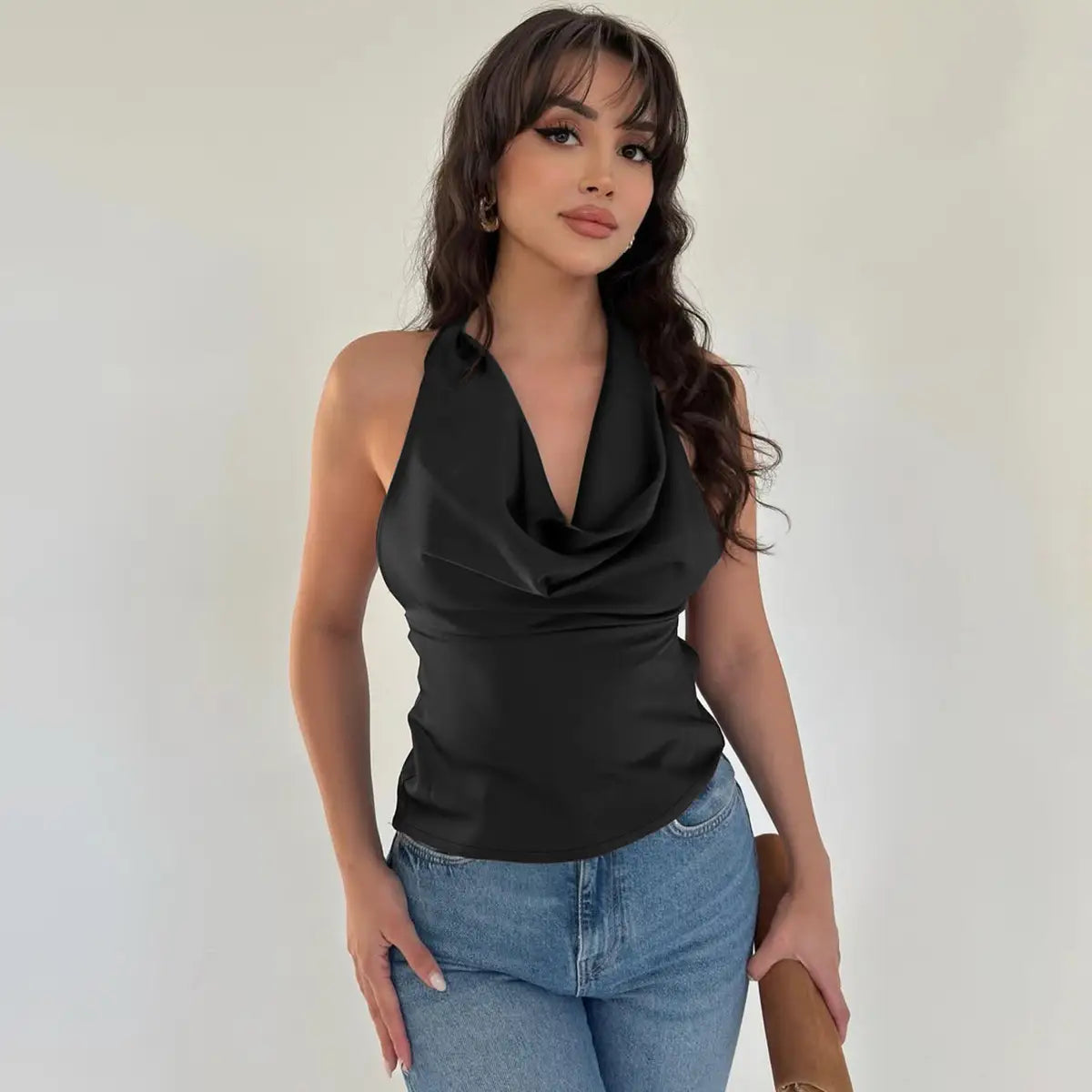 Women’s Halter Backless Top