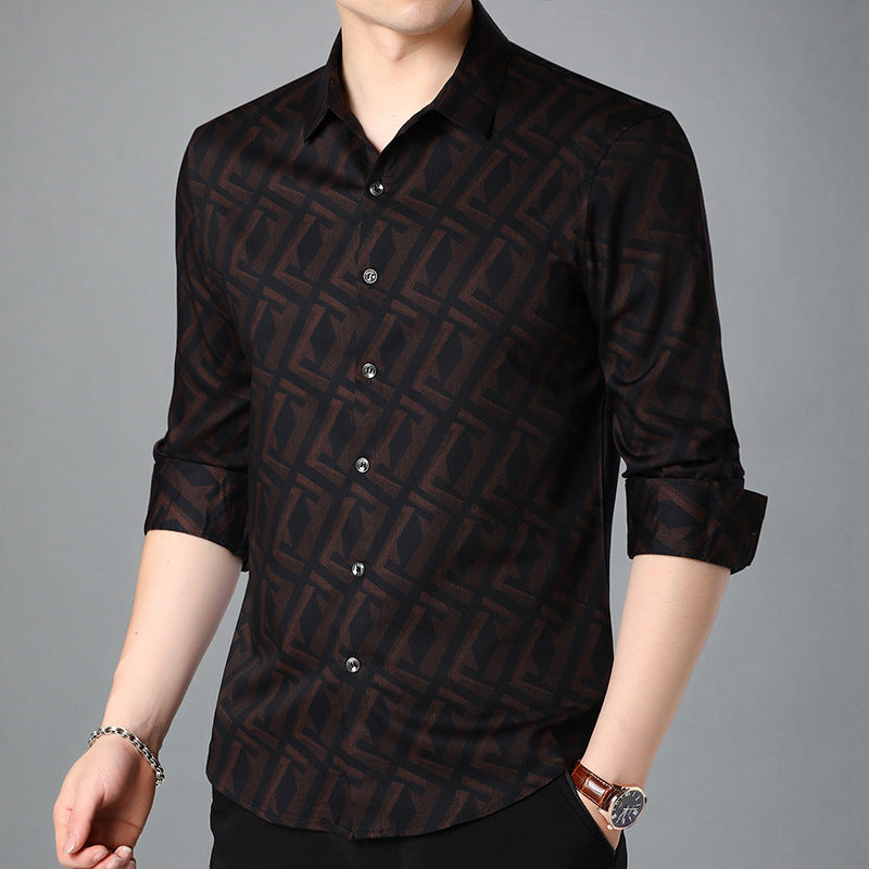 Long sleeve shirt men's new men's shirt men's top