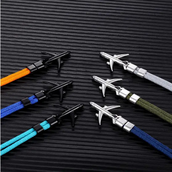 Charm Men’s plane Anchor Bracelet