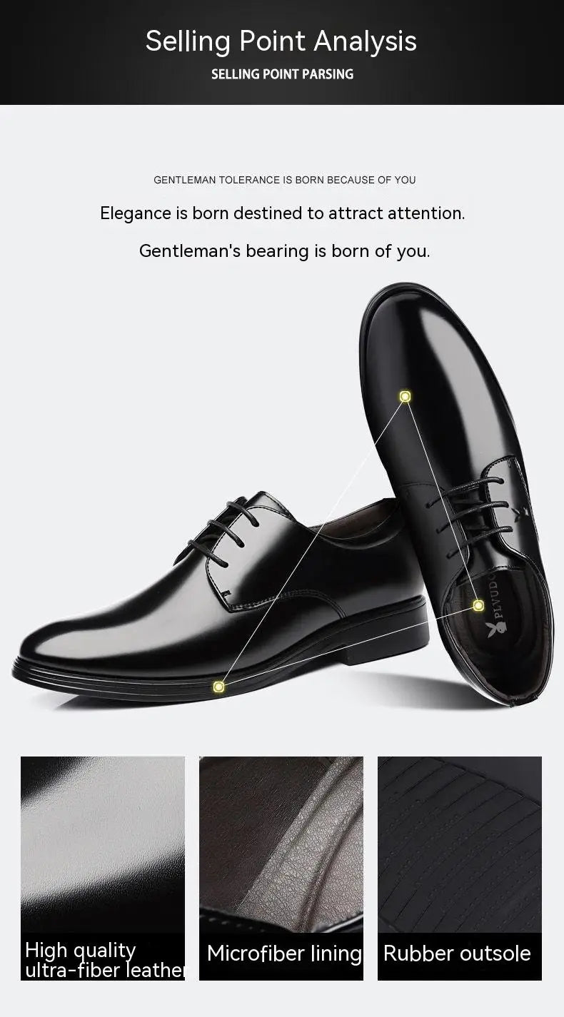 Men’s Casual Business Formal Wear Leather Shoes