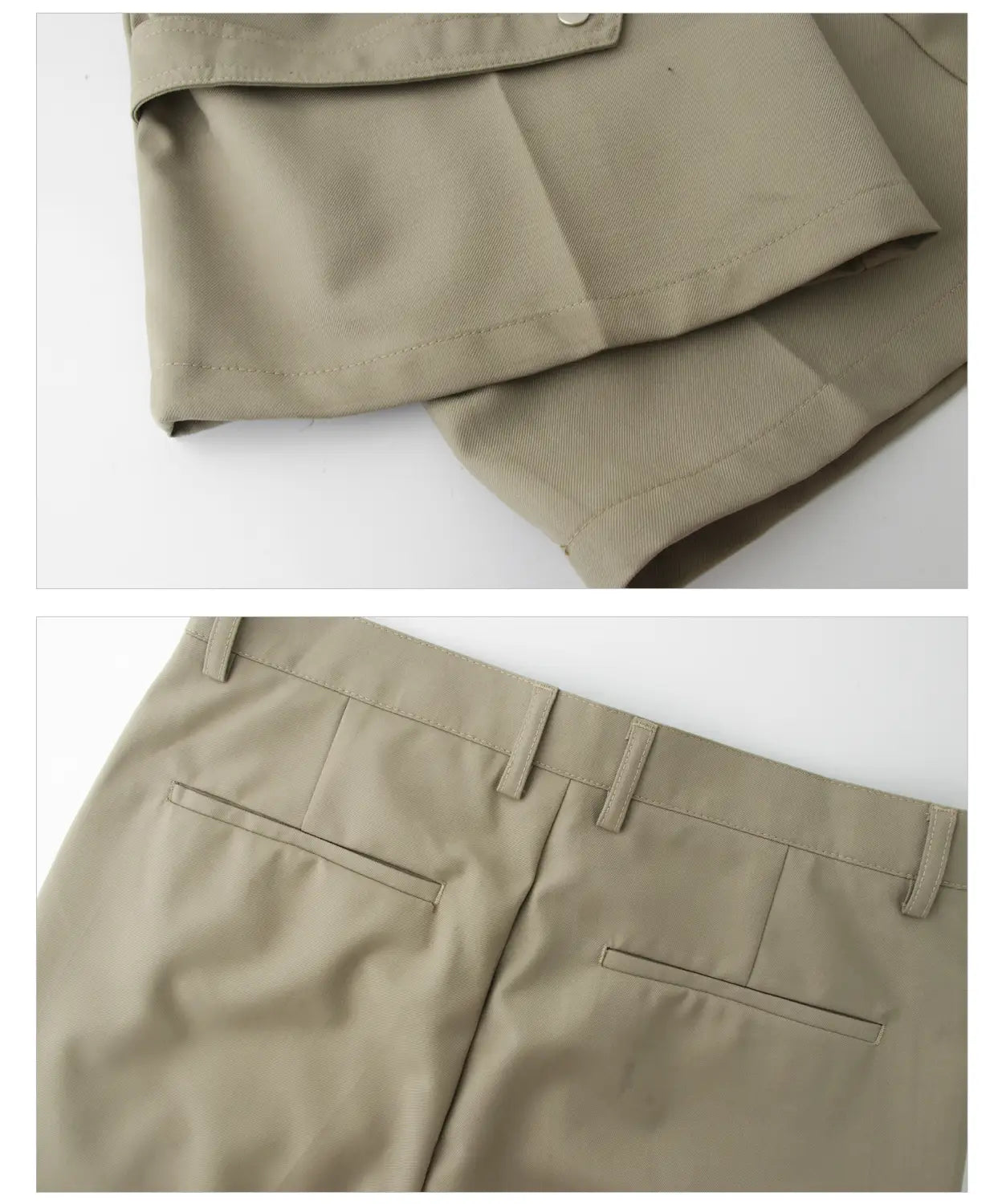 Button Design Feeling Straight Casual Suit Trousers For Men