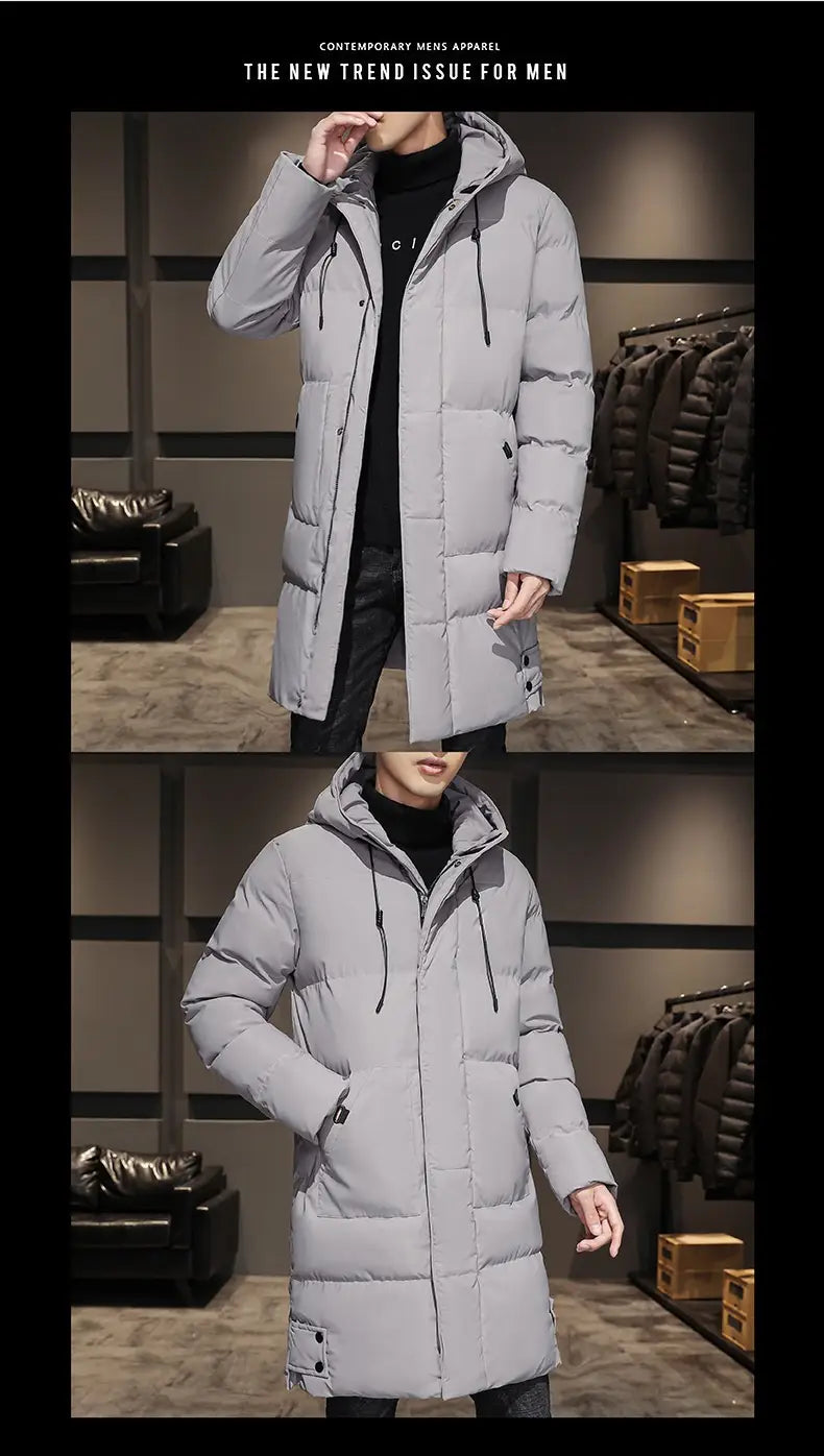 Fashionable And Handsome Thickened Work Clothes Cotton Coat Winter Clothing Down Men