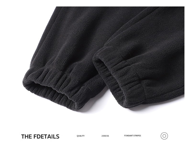 Thickened Outer Wear Loose Double-sided Velvet Ankle-tied Sports Pants For Men