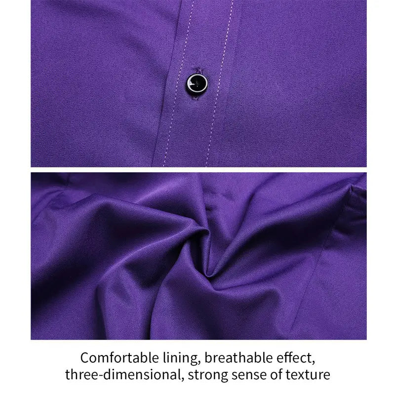 Business Formal Men’s Stretch Free Iron Shirt