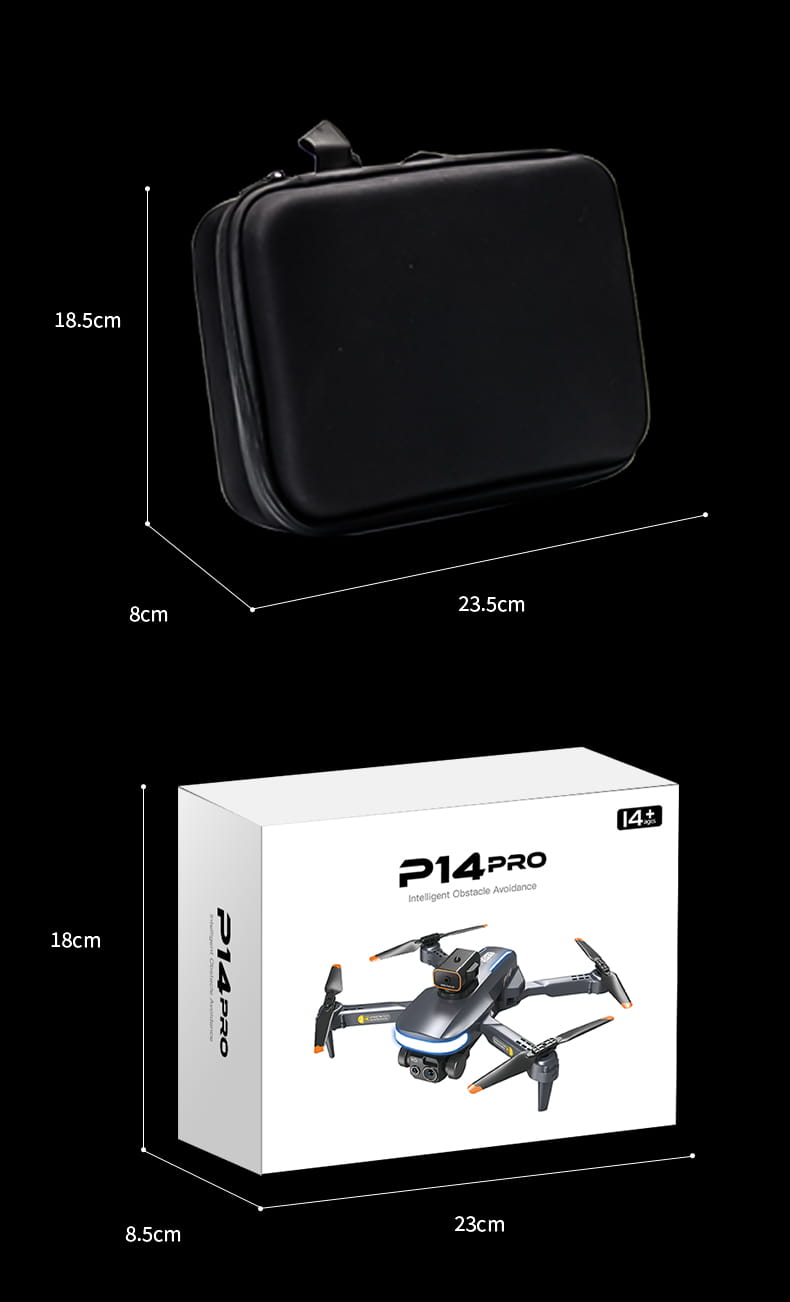 P14 Drone Long Endurance HD Aerial Photography Five Surface Obstacle Avoidance Quadcopter GPS Auto-Return Remote