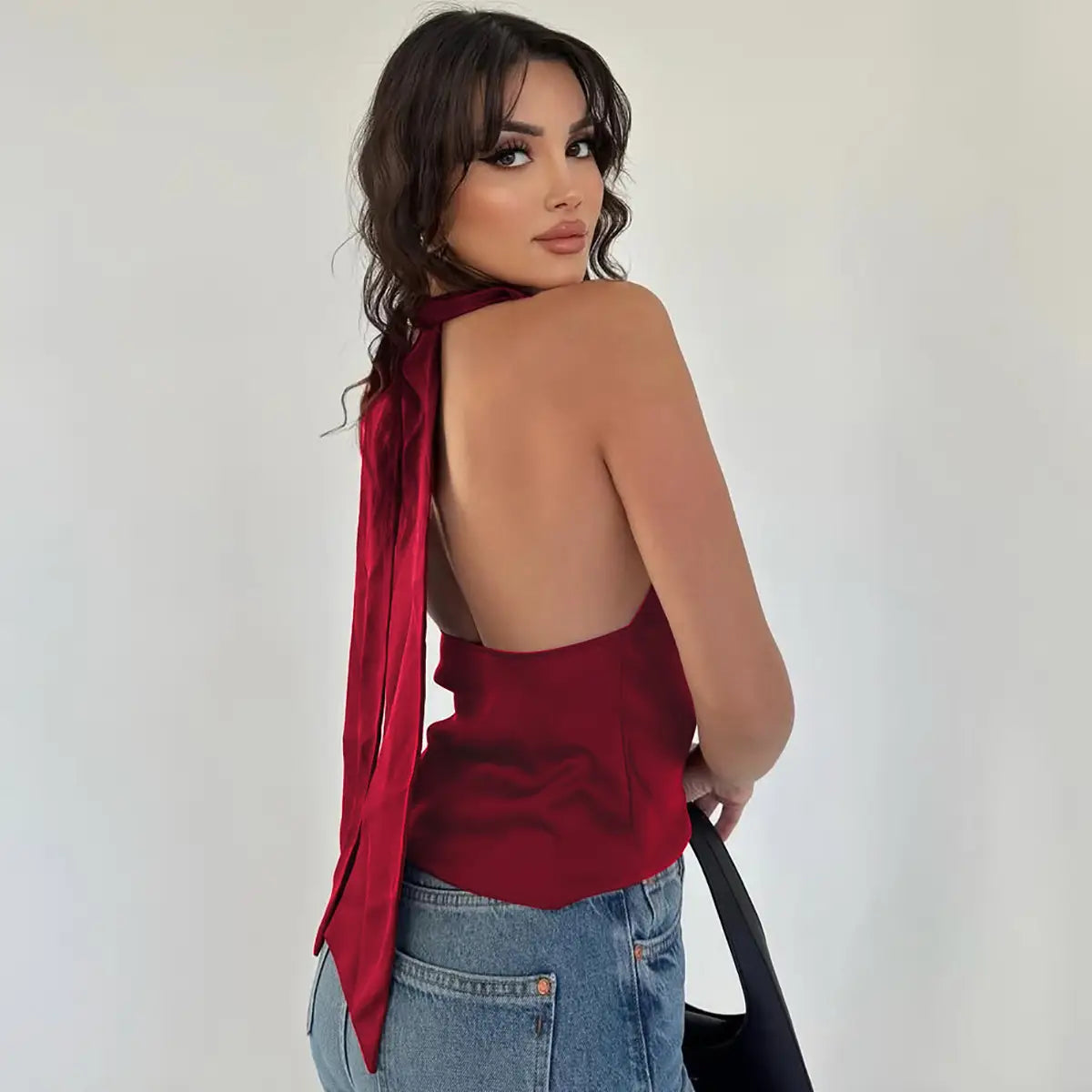 Women’s Halter Backless Top