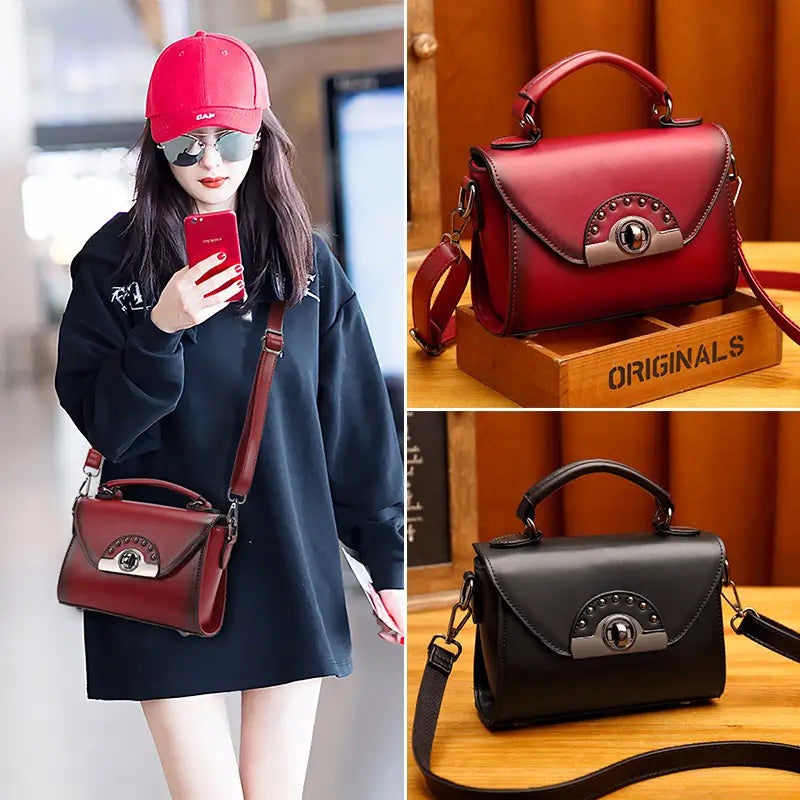 SMART SWWY Women Genuine Leather Mini Vintage Shoulder Bags For Ladies Cross body Bags Luxury Shopping Handbags