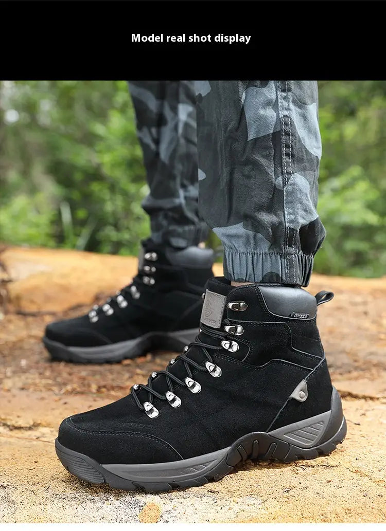 Men’s Middle High Top Autumn And Winter Mountaineering Plus Size Hiking Boots