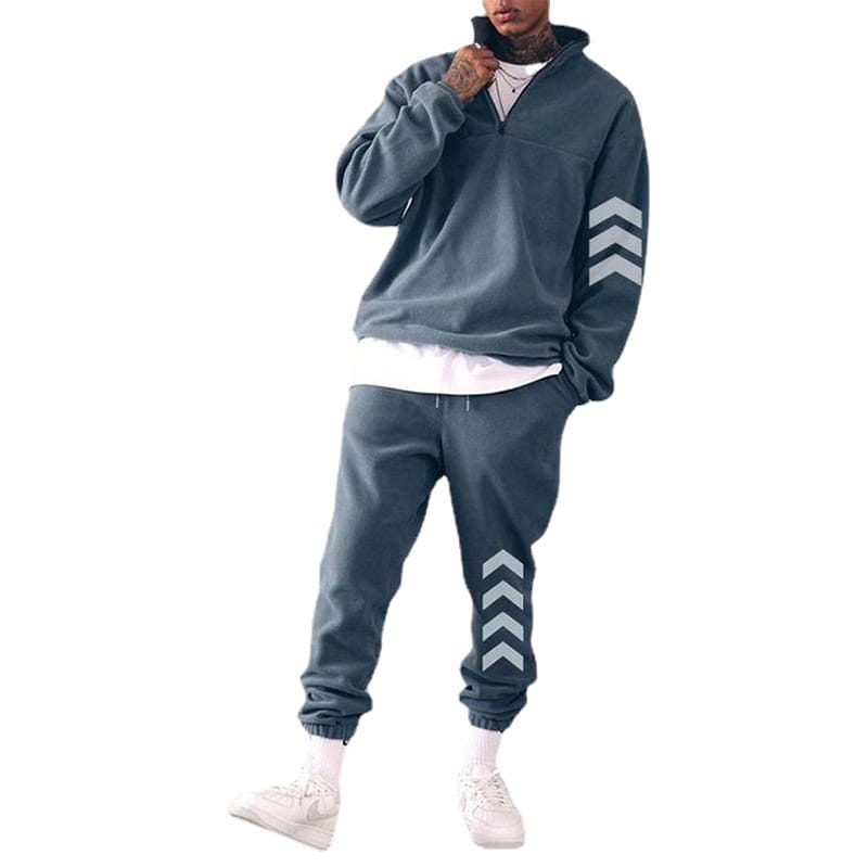 Men’s Sweater Trousers Suit Men