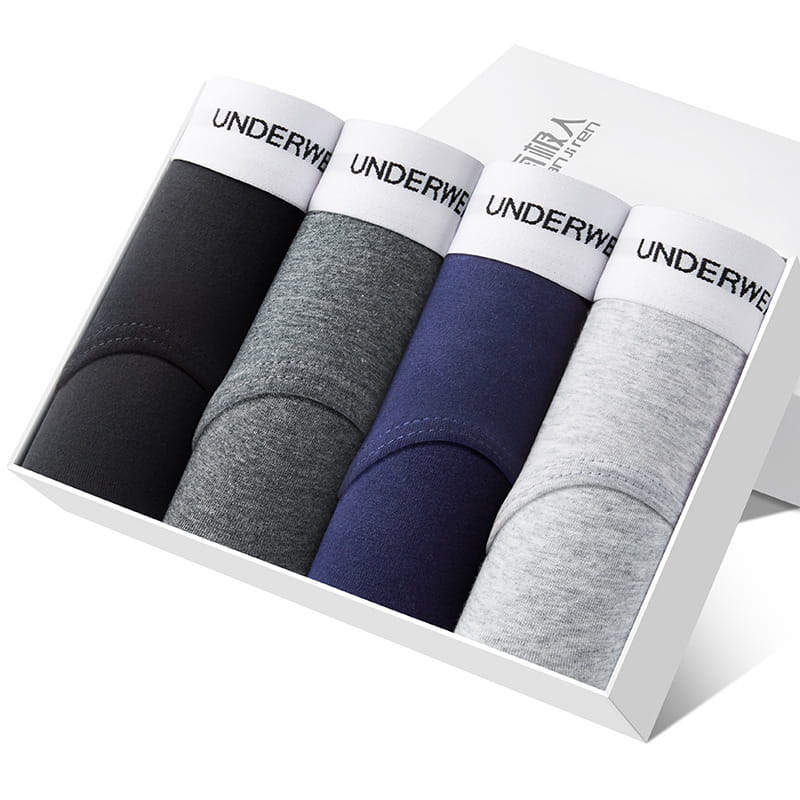 Men’s Underwear Briefs Solid Color Cotton Plus Size